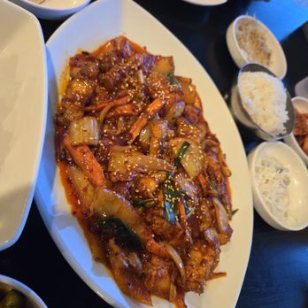 K Pocha & Restaurant - Kimchi pork belly - Korean Near Me - Bakersfield, California