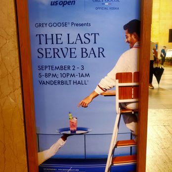 Grand Central Terminal - Grey Goose & US Open pop-up "The Last Serve Bar" in Vanderbilt Hall - 9/1/2026 - Landmarks & Historical Buildings Near Me - New York, New York Grand Central Terminal - Grey Goose & US Open pop-up "The Last Serve Bar" in Vanderbilt Hall - 9/1/2026 - Landmarks & Historical Buildings Near Me - New York, New York
