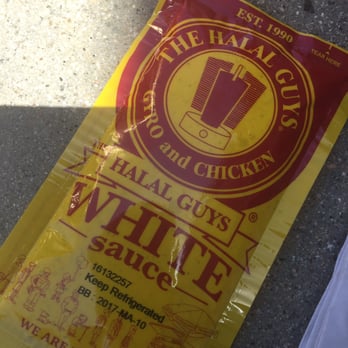 The Halal Guys - White sauce to go packet - Halal Near Me - Costa Mesa, California The Halal Guys - White sauce to go packet - Halal Near Me - Costa Mesa, California