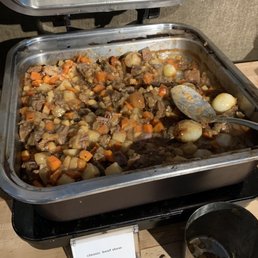 Beef stew lunch dish Friday 12pm