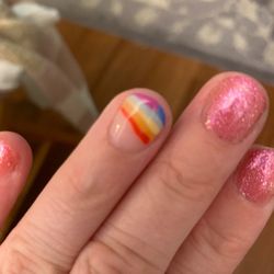 Eros Nails & Spa - Gel design I got.