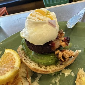 Snow City Cafe - Brunt salmon (eggs Benedict) - Breakfast & Brunch Near Me - Anchorage, Alaska