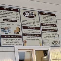 Abbott's Frozen Custard - Menu