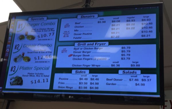 Menu photo 1 Simply Donairs Edmonton, AB Menu photo 1 Simply Donairs Edmonton, AB