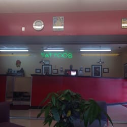 Psychodelic Butterfly Tattoo & Piercing - View from the waiting room
