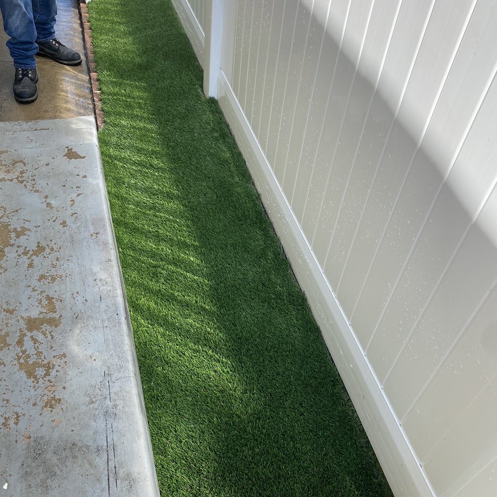 After the turf was installed After the turf was installed
