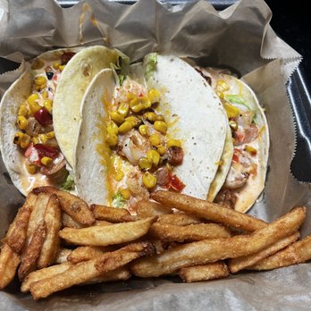 Friends Bethlehem Grill - Tacos were cold. Small amount of soggy fries only. - Sports Bars Near Me - Bethlehem, Georgia