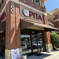 PITA Mediterranean Street Food - Fayetteville - Front signage of the restaurant