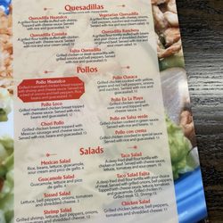 Huatulco Mexican Restaurant - Menu 2