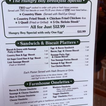 Farm House - Menu - Southern Near Me - Lake Park, Georgia Farm House - Menu - Southern Near Me - Lake Park, Georgia