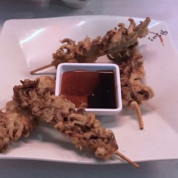 Kim's Sushi - The large order (4) of Octopus Skewers. - Sushi Bars Near Me - West Orange, New Jersey Kim's Sushi - The large order (4) of Octopus Skewers. - Sushi Bars Near Me - West Orange, New Jersey