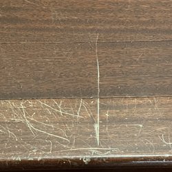 Austin's Moving Company - Fresh scratches and gouge on stair