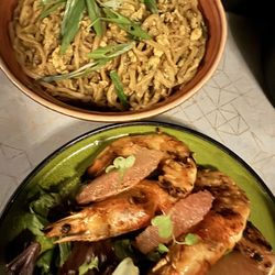 Bad Hat - Grilled Prawn Supreme and Stir Fried Noodles
