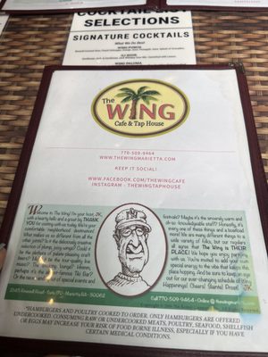 Menu photo 7 The Wing Cafe & Tap House Marietta, GA Menu photo 7 The Wing Cafe & Tap House Marietta, GA
