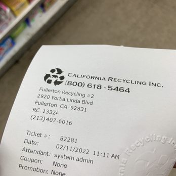 California Recycling - Payment voucher must redeem at Nine Liquor 2.11.22 - Recycling Center Near Me California Recycling - Payment voucher must redeem at Nine Liquor 2.11.22 - Recycling Center Near Me