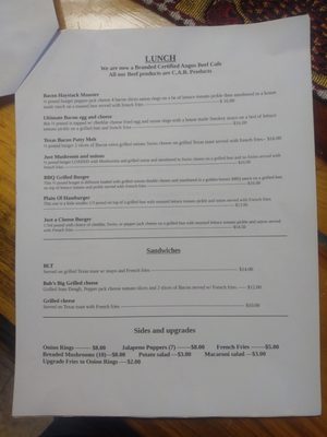 Menu photo 1 Aladdin Cafe Aladdin, WY