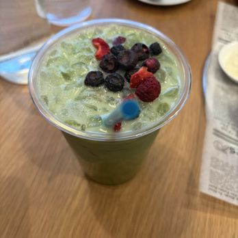 Coffee & Caviar - BlackBerry cobbler matcha - Coffee & Tea Near Me - New York, New York