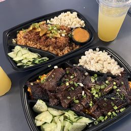 Coconut Breaded Chicken and Kalbi