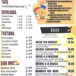 Cafe Coyote - Menu