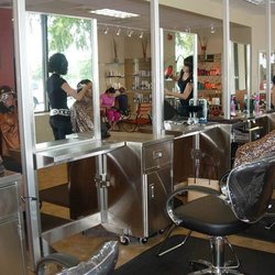 Belk Salon & Spa - The luxurious Cross Creek Mall salon interior of Belk Salon & Spa, the best salon in Fayetteville featuring products by Redken & Sebastian.