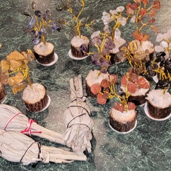 Gem Goddess Emporium - Mini Gemstone Trees and Mini Sage Smudges - Gemstones & Minerals Near Me - Plattsburgh, New York Gem Goddess Emporium - Mini Gemstone Trees and Mini Sage Smudges - Gemstones & Minerals Near Me - Plattsburgh, New York
