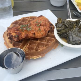Carolina Coffee Shop - Chicken and waffles with collards - Breakfast & Brunch Near Me - Chapel Hill, North Carolina Carolina Coffee Shop - Chicken and waffles with collards - Breakfast & Brunch Near Me - Chapel Hill, North Carolina