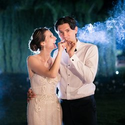 El Canito Cigars - The happy couple @ Villa De Amore in Temecula