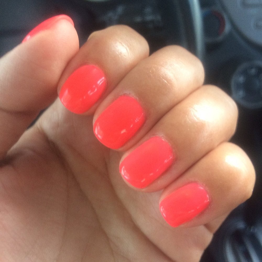 Pure Nails Spa - I got the hot pink summer gel color! Love it! - Nail Salons Near Me - Wildomar, California