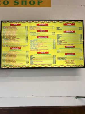 Menu photo 2 Areli’s Taco Shop San Diego, CA Menu photo 2 Areli’s Taco Shop San Diego, CA