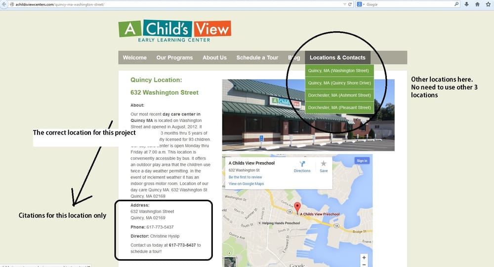 A CHILDS VIEW PRESCHOOL Updated October 2024 632 Washington St, Quincy, Massachusetts