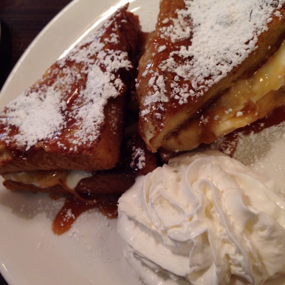 Broken Yolk Cafe - Stuffed French Toast, large enough to share btwn all 4. - Breakfast & Brunch Near Me - El Centro, California