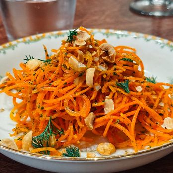 Colette OTR * Mostly French Restaurant by Chef Danny Combs - Parisian Carrot Salad with toasted hazelnut, parsley, cider - French Near Me - Cincinnati, Ohio