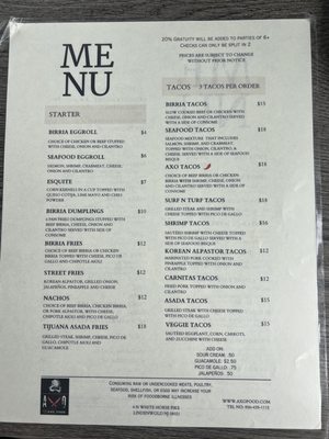 Menu photo 8 Axo Lindenwold, NJ