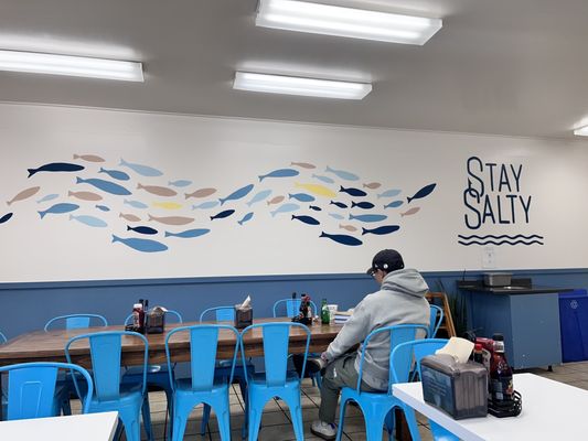 Salty Blue Fish & Chips by null