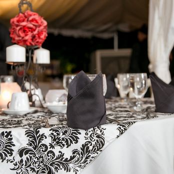 Edwards Mansion - More photos of unlit Candelabra centerpieces - Caterers Near Me - Redlands, California