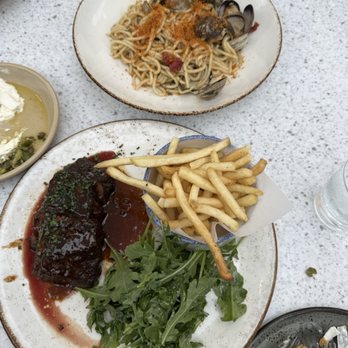 Georges at the Cove - Steak frites and clam spaghetti - New American Near Me - La Jolla, California Georges at the Cove - Steak frites and clam spaghetti - New American Near Me - La Jolla, California
