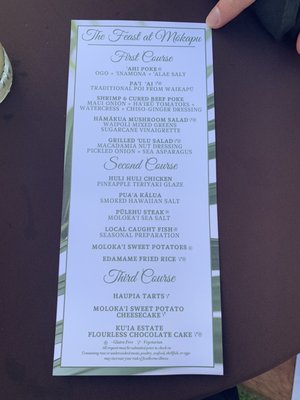 Menu photo 6 The Feast at Mokapu Wailea, HI Menu photo 6 The Feast at Mokapu Wailea, HI