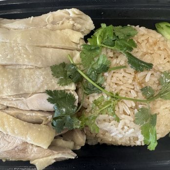 The Chicken Rice - Hainan Chicken with Ginger Rice - Thai Near Me - Tustin, California The Chicken Rice - Hainan Chicken with Ginger Rice - Thai Near Me - Tustin, California