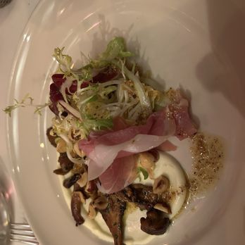 Chez Panisse - First course: Chanterelle Mushroom Salad - New American Near Me - Berkeley, California