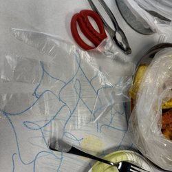 Yummy Crab - Spokane - They gave us crayons after we asked so we could draw while waiting for the food to come