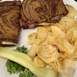 Waupaca Woods Restaurant - Patty melt plate with chips