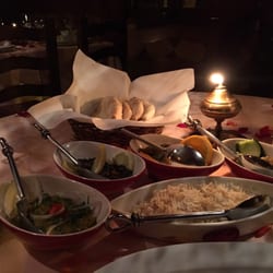 Basmati - Spread of main dishes, vegetarian.