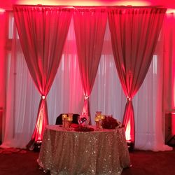SoCal Mobile DJ - Our red up lights really added something special to this wedding.