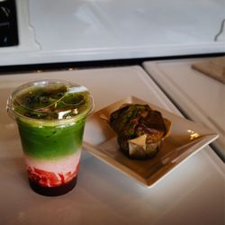 The Corner Store - Strawberry Matcha latte