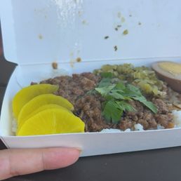 Minced Pork Rice Noodle Soup