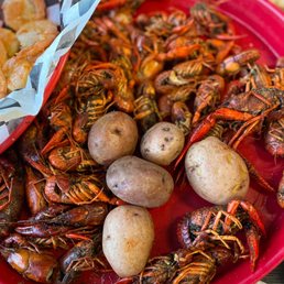 Crawfish, potatoes and shrimp!