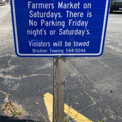 Old Capitol Farmers Market - No Parking Alert