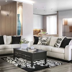 Boby’s furniture - Amazing Ivory Sofa And Loveseat