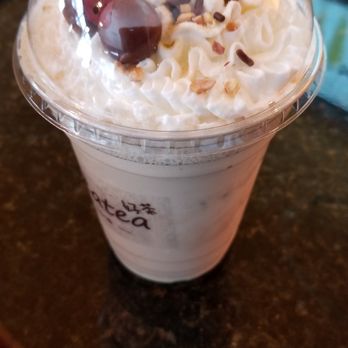 Greatea - With permission from the owner, I was able to post the picture of their new drink which will be featuring in March for their 1 year opening! - Bubble Tea Near Me - Johns Creek, Georgia Greatea - With permission from the owner, I was able to post the picture of their new drink which will be featuring in March for their 1 year opening! - Bubble Tea Near Me - Johns Creek, Georgia