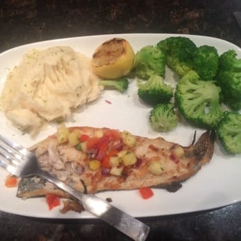 Red Lobster - Grilled trout with pineapple salsa - Seafood Near Me - Joliet, Illinois